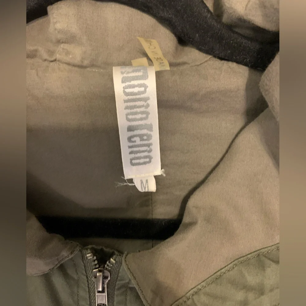 Monoreno Olive Utility Jacket with Embroidery - Picture 5 of 7